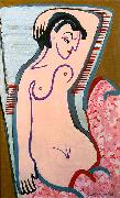 Ernst Ludwig Kirchner, Reclining female nude